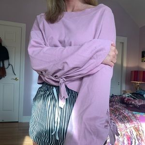 Pink cropped long sleeve